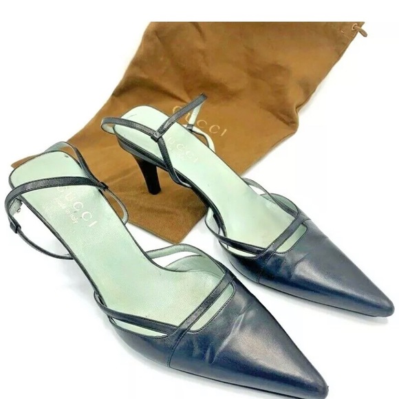 Gucci Authentic Womens Black Pointed Heel w/Sachet - Picture 2 of 12